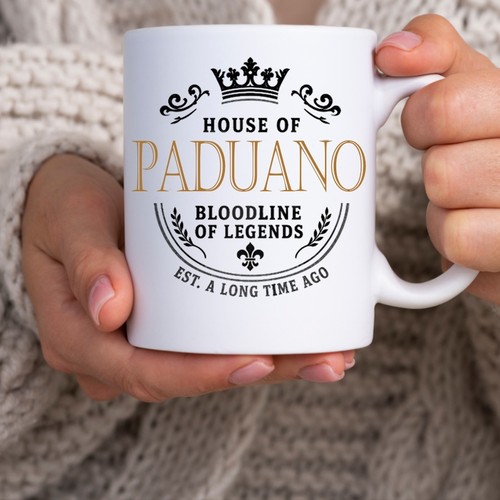 Paduano tasse mit nachnamen - tasse,